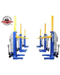 ATEML-6045BC image(0) - Atlas Equipment Atlas Equipment ALI Certified Battery Powered Mobile Column Lift System 99,000 Lb. Capacity