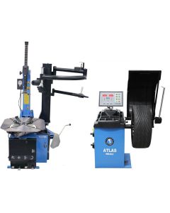 ATETCWB-COMBO4-FPD image(0) - Atlas Automotive Equipment Atlas Equipment TC755EZ Rim Clamp Tire Changer + WB49-2-PRO Wheel Balancer Combo Package