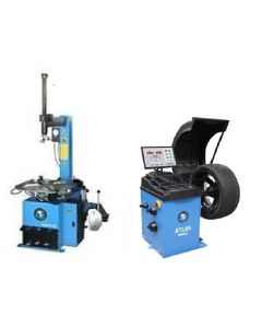 ATETCWB-COMBO6-FPD image(0) - Atlas Automotive Equipment Atlas Equipment TC229 Rim Clamp Tire Changer + WB49-2 Wheel Balancer Combo Package