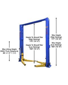 ATEAP-PVL12-FPD image(3) - Atlas Equipment Platinum PVL12 ALI Certified 12,000 lb. Capacity 2-Post Lift