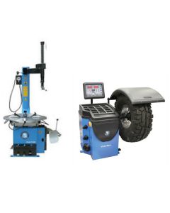 ATETCWB-COMBO2-FPD image(0) - Atlas Automotive Equipment Atlas Equipment TC289 Rim Clamp Tire Changer + WB41 Wheel Balancer Combo Package